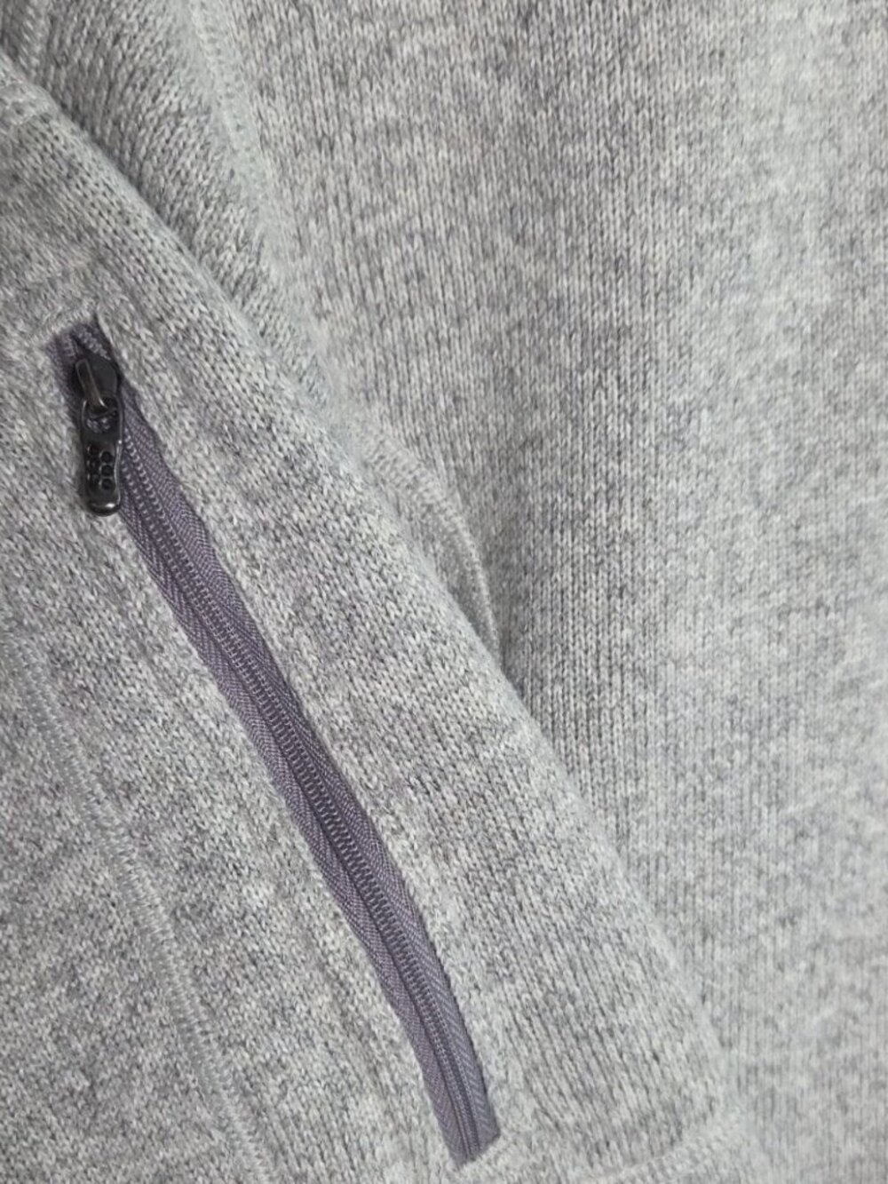 Patagonia Mens Gray Full-Zip Fleece Jacket With Zippered Pockets Large - Picture 5 of 7